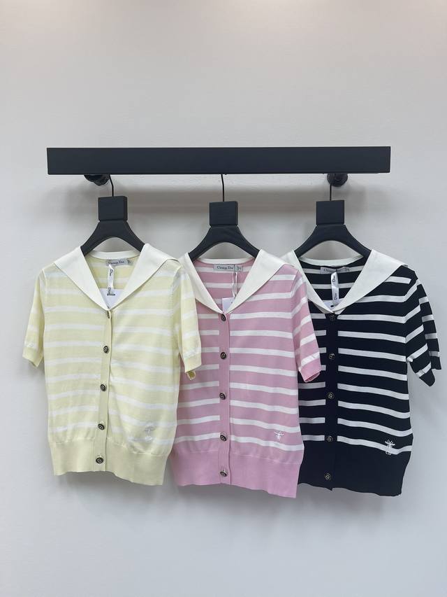 Dio*25 new striped shawl knitted short sleeves! Customized Tencel yarn weaving d