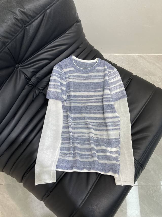 Immi's fashionable top student's daily outfit for early spring Hemp-feel knitted