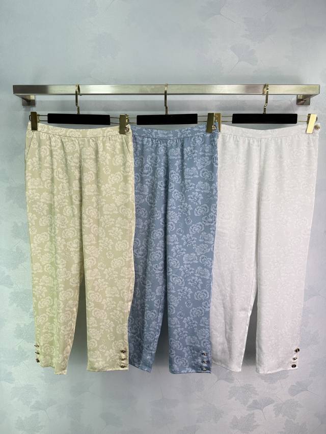 Chane*2025 new products on the shelves Printed sleeveless shirt nine-point pants