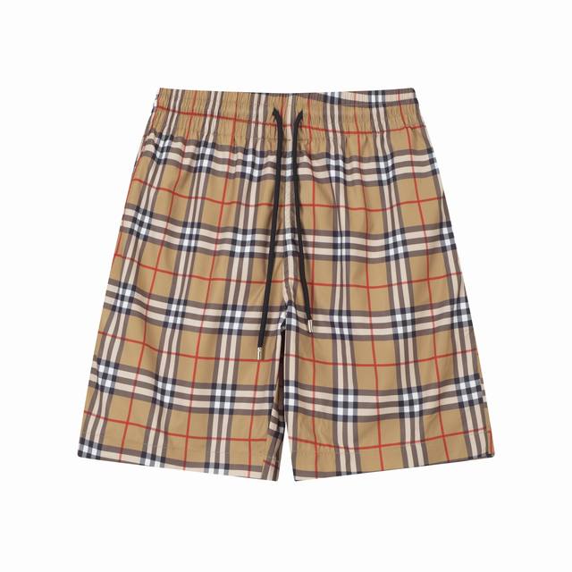 Burberry summer new fashion beach shorts with inner net! The official website sy