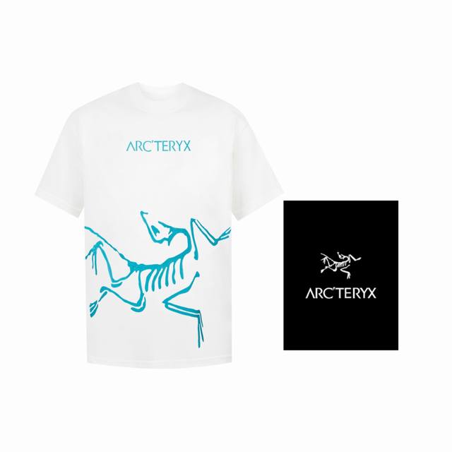Ayc Teryx Arc'teryx Fw short-sleeved T-shirt with bird letter logo and starch pr