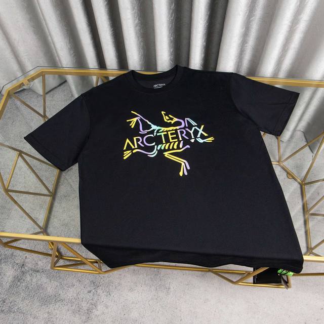 Ayc Teryx Arc'teryx Fw short-sleeved T-shirt with bird letter logo gradient prin