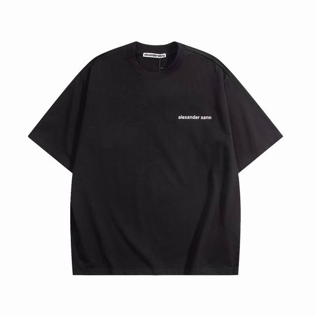 Alexa.Der Wang Spring and Summer new Alexander Logo printed short-sleeved T-shir