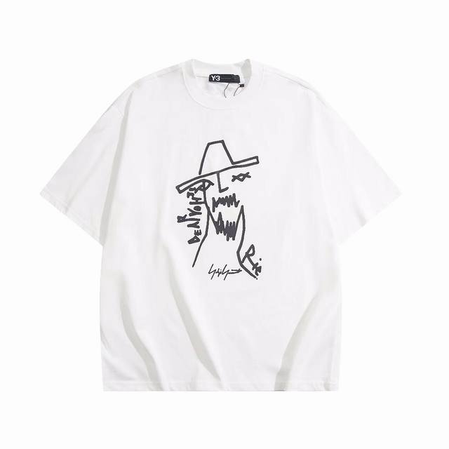 Y3 New double-layered short-sleeved T-shirt with letter printing. Whether it is