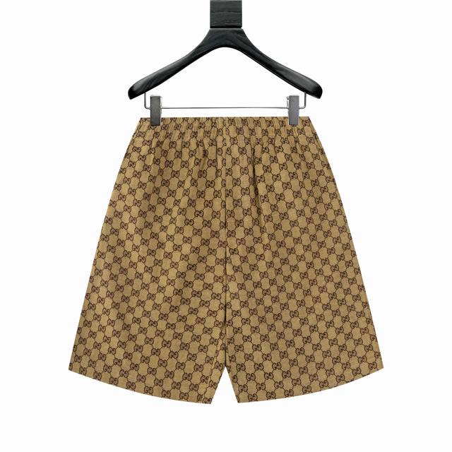 Gucc* Gucci 2025Fw Early Autumn New Blue Double G Jacquard Shorts Customized cla
