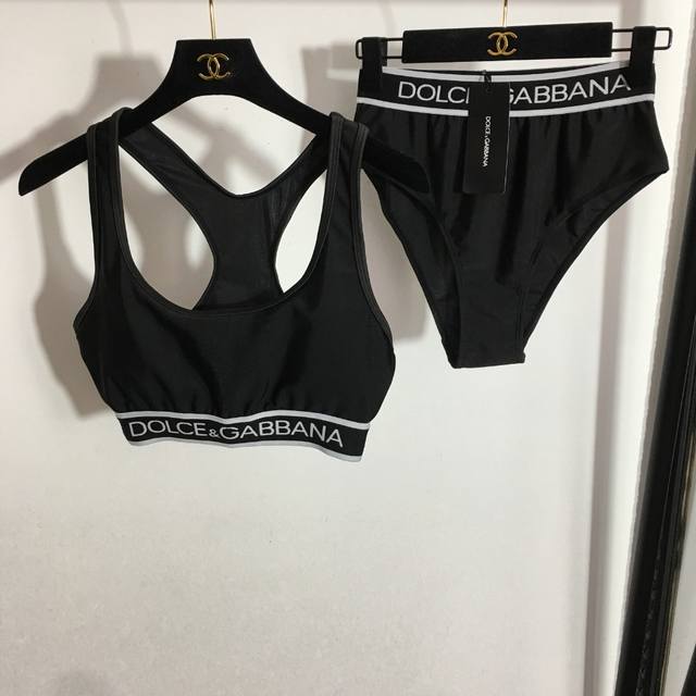 Style 2315 Dg* New two-piece swimsuit bikini set with letter webbing waist sport