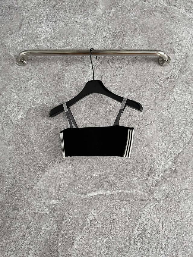In stock Model 30P French tube top Black dense spinning technology fabric, with