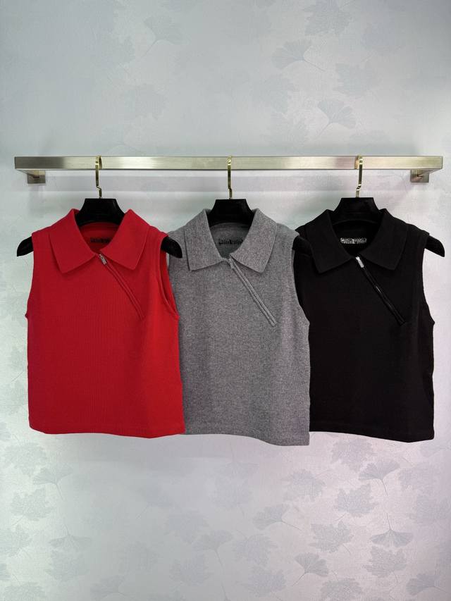 Miu*25 new style girl outfit, fashionable top student age-reducing knitted Polo