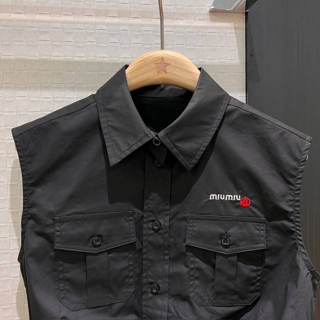 New Recommended Joint Series Miu Small Sailboat Logo Letter Embroidery Workwear