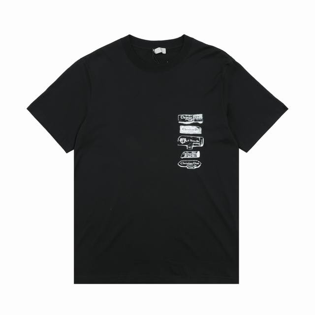 Dior Dior flocked archive letter print short-sleeved T-shirt Size: Xs-L
