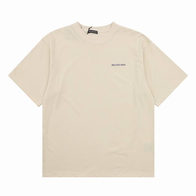 Balenciaga round neck short sleeves with front and back letter prints Size: SL