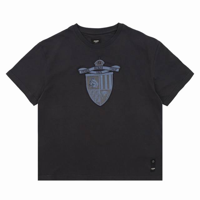 Fendi Fendi shield logo embroidered short sleeves Size: Xs-L