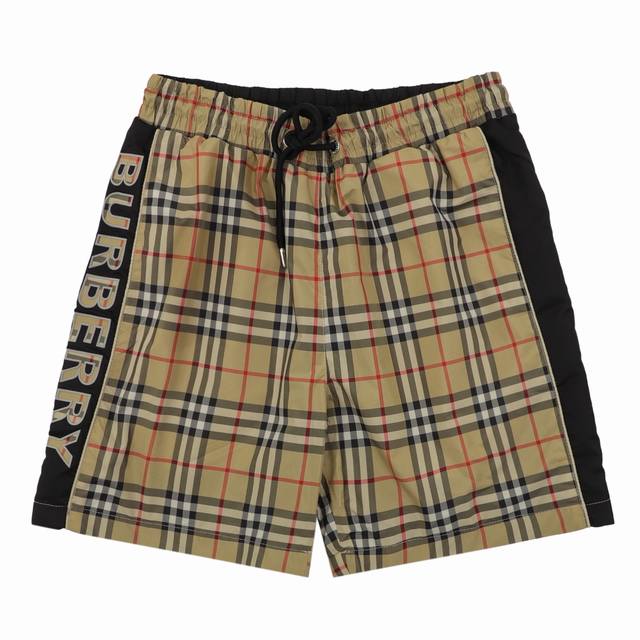 Burberry side letter check beach shorts Size: Xs-L