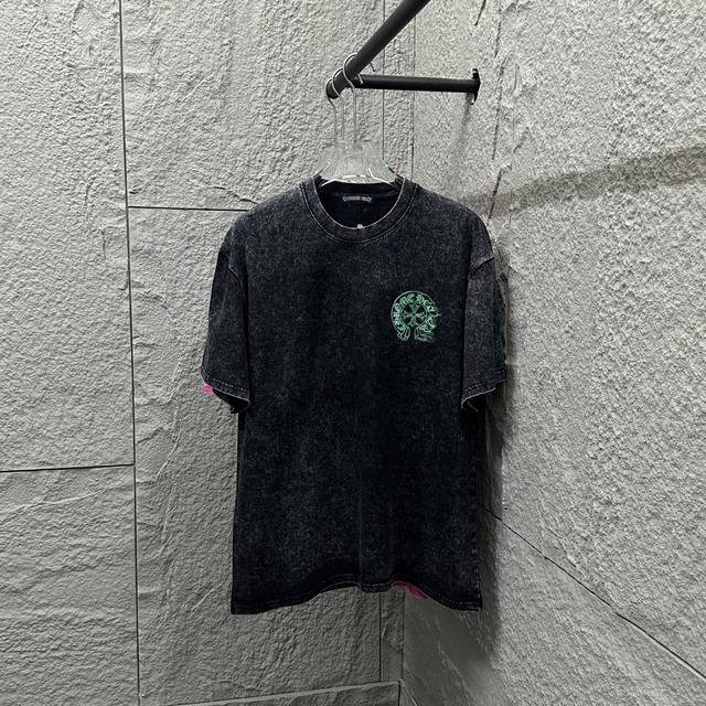 Ch* Chrome Hearts* 2025 Spring and Summer New Snowflake Old Washed Retro Round N