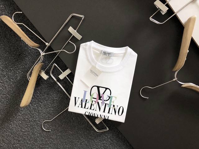 Valentino's latest printed short-sleeve shirt, high-quality original short-sleev
