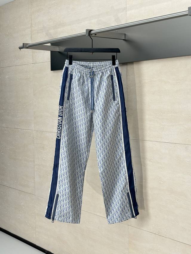 Dio* Dior 25 new print drawstring sports trousers Made of customized imported ma