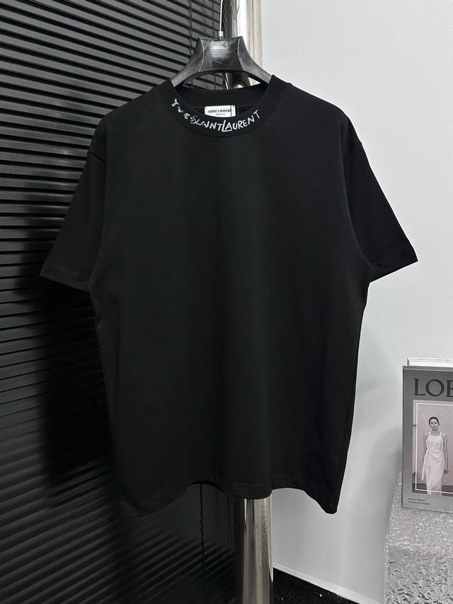 YSL Saint Laurent 25Ss classic logo short-sleeved T-shirt Super classic star com