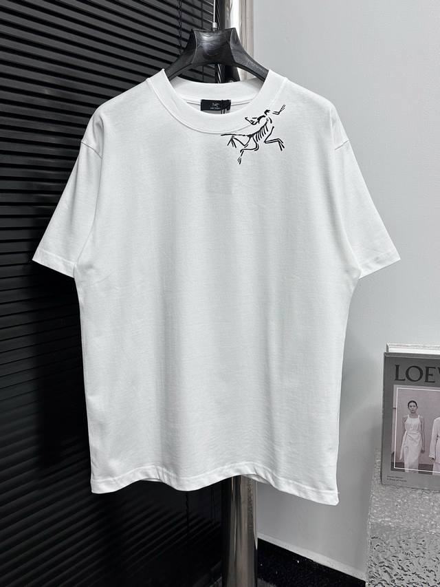 Arc'Teryx foam printed short-sleeved T-shirt Customized 280g cotton fabric, soft