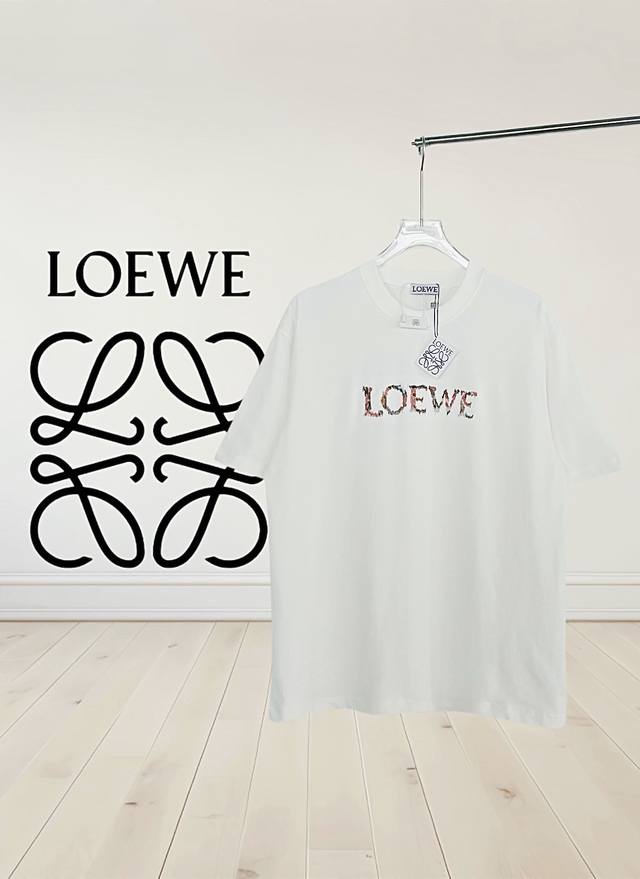 [High quality] Loewe 2025 new products are on sale blended yarn round neck embro