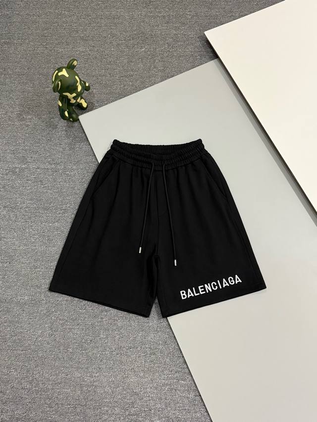 High Quality] Balenciaga, 2025 summer new classic shorts, casual shorts, hollow