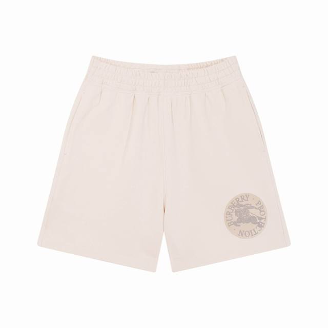 High-end new Bbr 2025Ss Knight Horse Logo Waist Shorts Made of lightweight velve