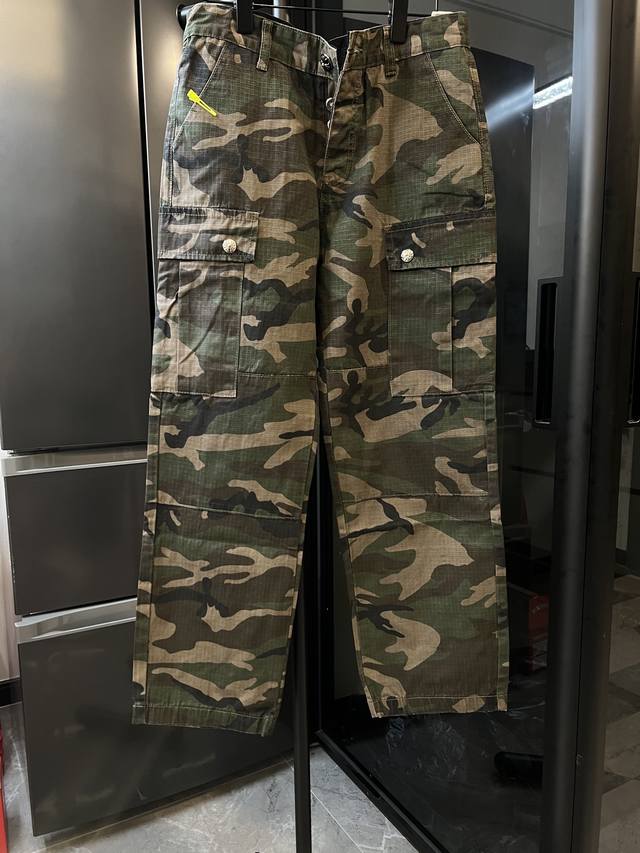 Next day Chrome Hearts 25Fw Ch camouflage workwear multi-pocket jeans camouflage