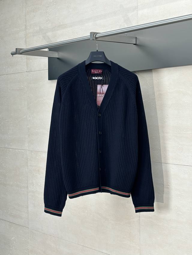 Gucc* Gucci new ribbon hollow knit cardigan This single product is from the Gucc