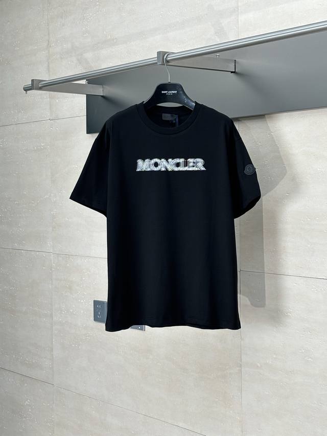 Moncler* 25Ss new star logo short-sleeved T-shirt Customized exclusive mercerize
