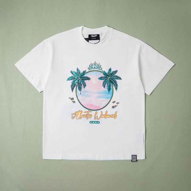 Pure original matching Goodbrand2025Ss Island Coconut Grove Sequin Embroidery Li