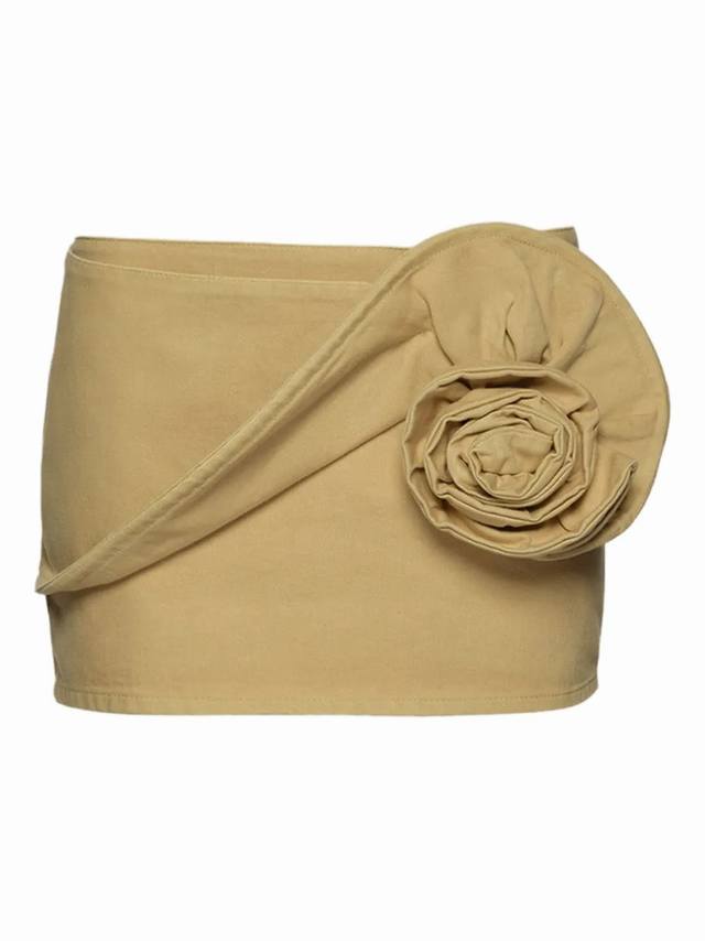 Washed buttonhole skirt! Cotton Sml