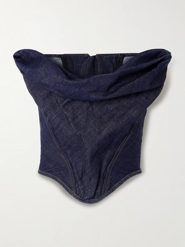 Magda denim herringbone top! Sml