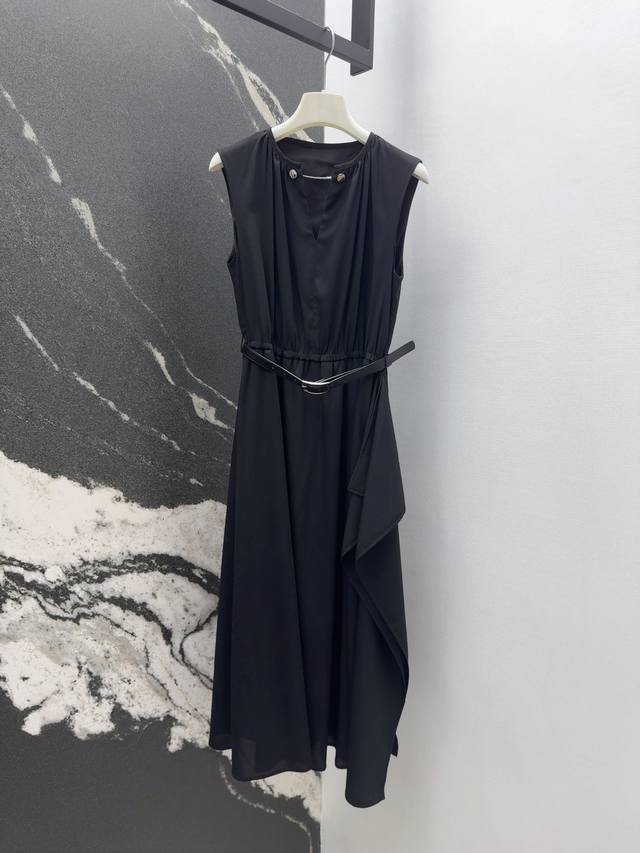 Max 25Ss Spring and summer new arrival Hepburn style elegant half-open collar wa