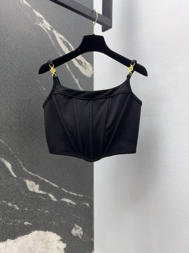 Ver 25Ss Spring and summer new arrival Medusa V-shaped ribbed bra suspenders thr