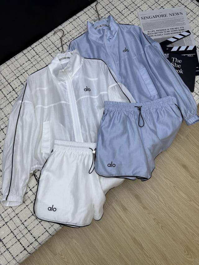 Casual sports 25Ss Contrast color lines outline the sun protection suit. A must-