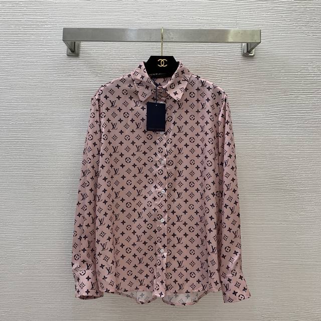 Louis*Lujia's new fashion and age-reducing classic old flower logo print button-