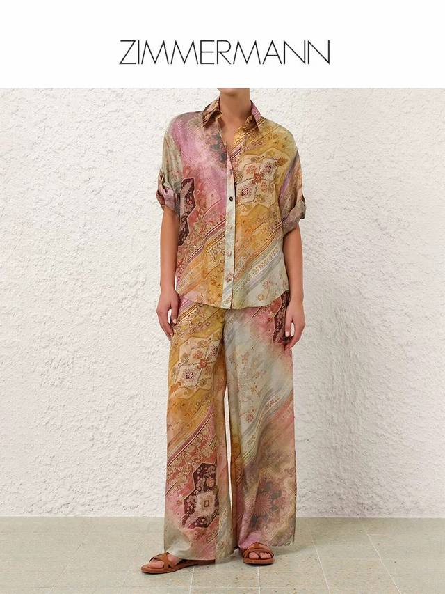 Zimmerma*N Zimmerman Australian brand high-end custom silk blend smooth satin fa
