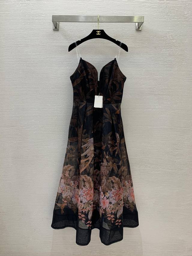 Zimmerma*N Australian brand high-end custom fashion retro floral print waisted b