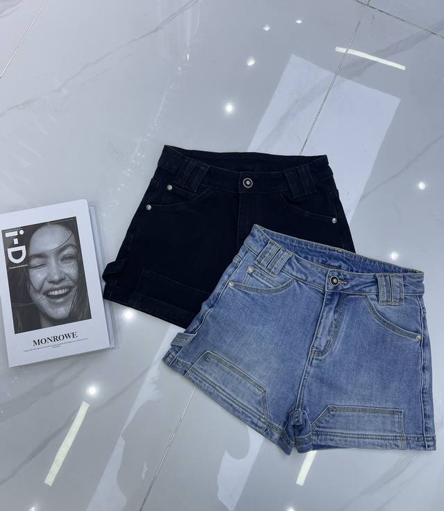 Details of the real shot 2025V latest work shorts, multi-ear side ties are full