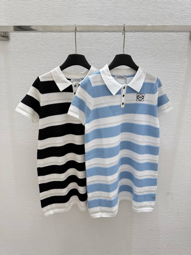 Lo's new summer lapel knitted dress Color: White Black Size: 36.38.40