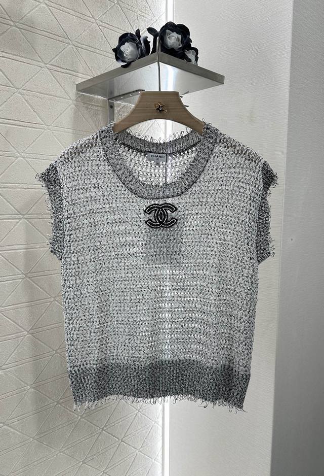Chane* 2025 New Arrivals Quilted Hemmed Knitted Vest Customized Yb cotton yarn w