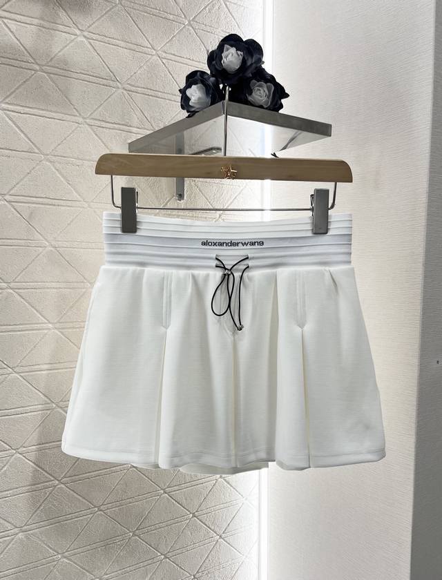 Alexander Wan* 2025 new arrivals Drawstring pleated skirt Customized Yb imported