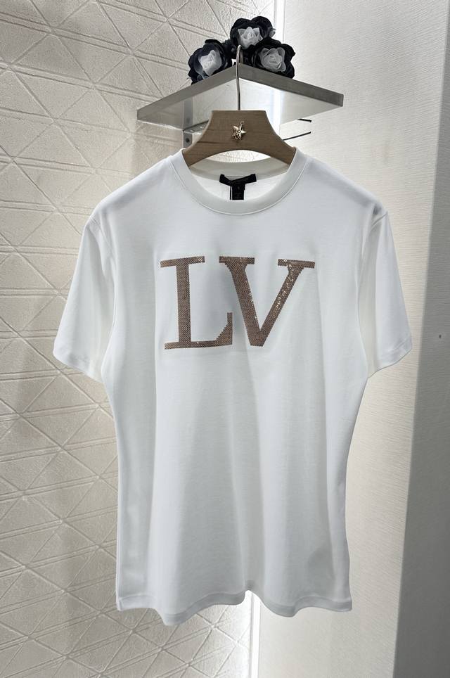 Louis Vuitto* 2025 new arrivals Heavy embroidery with sequins Customized Yb merc