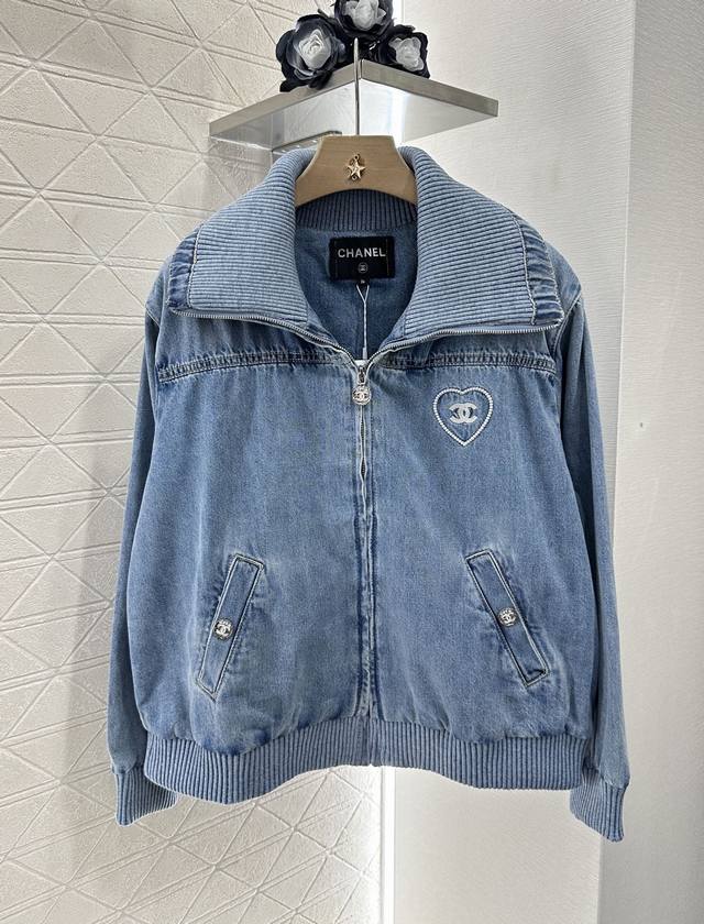 Chane* 2025 New Arrivals Lapel Jacket Denim Jacket Customized Yb twill cotton de