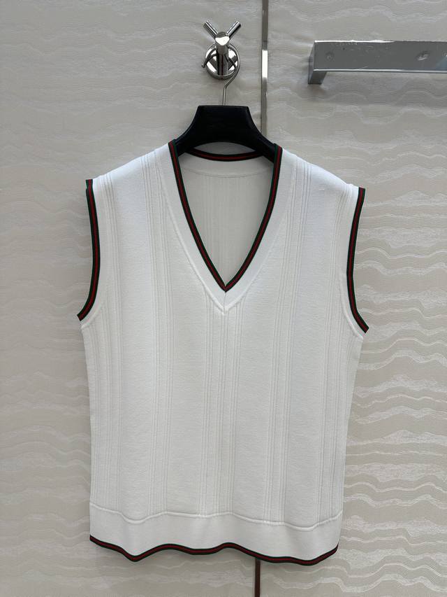 Exclusive first-run original quality, Gg tennis girl sports style knitted vest v