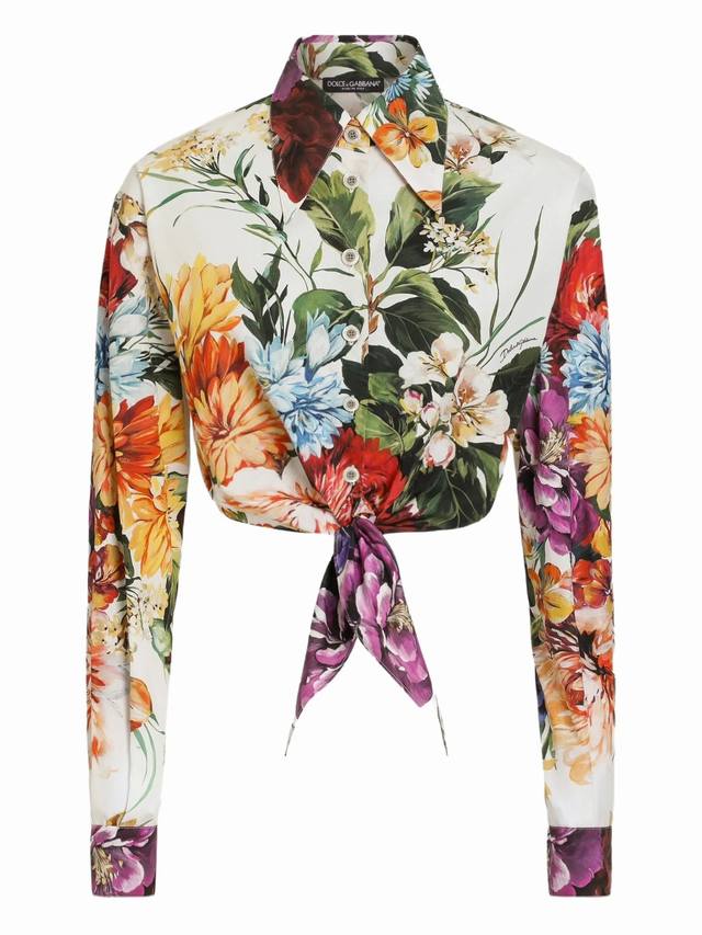Dg Original Hundred Flowers Cotton Printed Long Sleeve Fashion Shirt Smlxlxxl 23