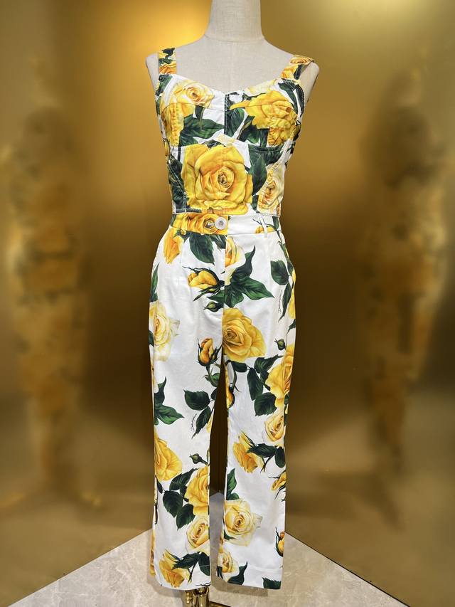 New delivery yellow rose twill stretch cotton nine-point pants Smlxlxxl spot
