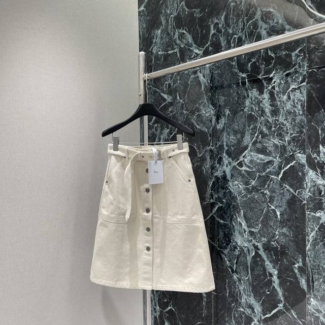 D's 25 new summer double pocket denim skirt with custom lining, back pockets, fr
