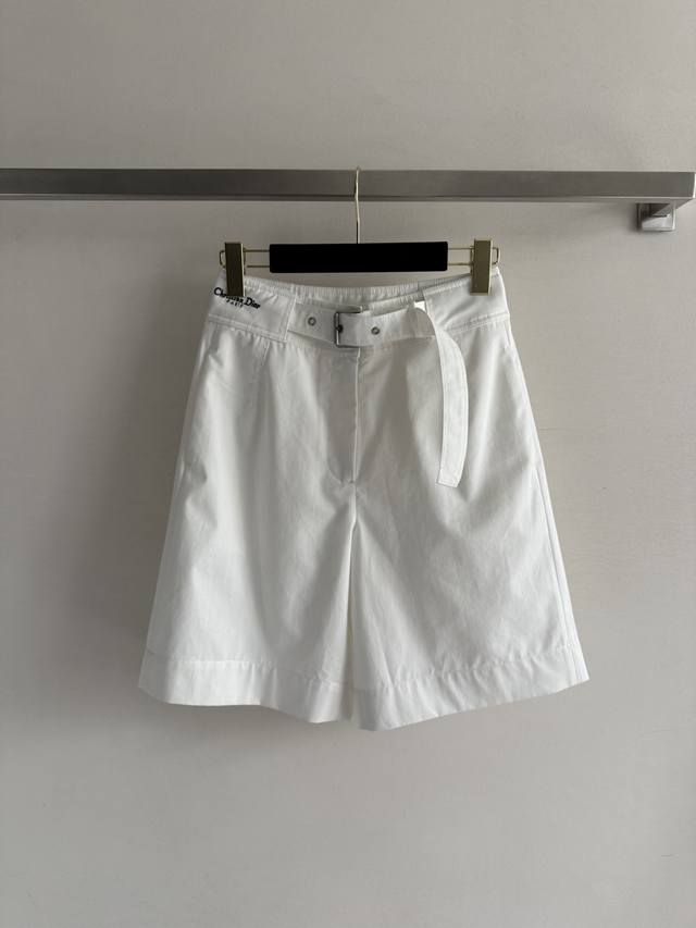 Dio* 25Ss series new belt-decorated shorts, retro workwear style, custom fabric,