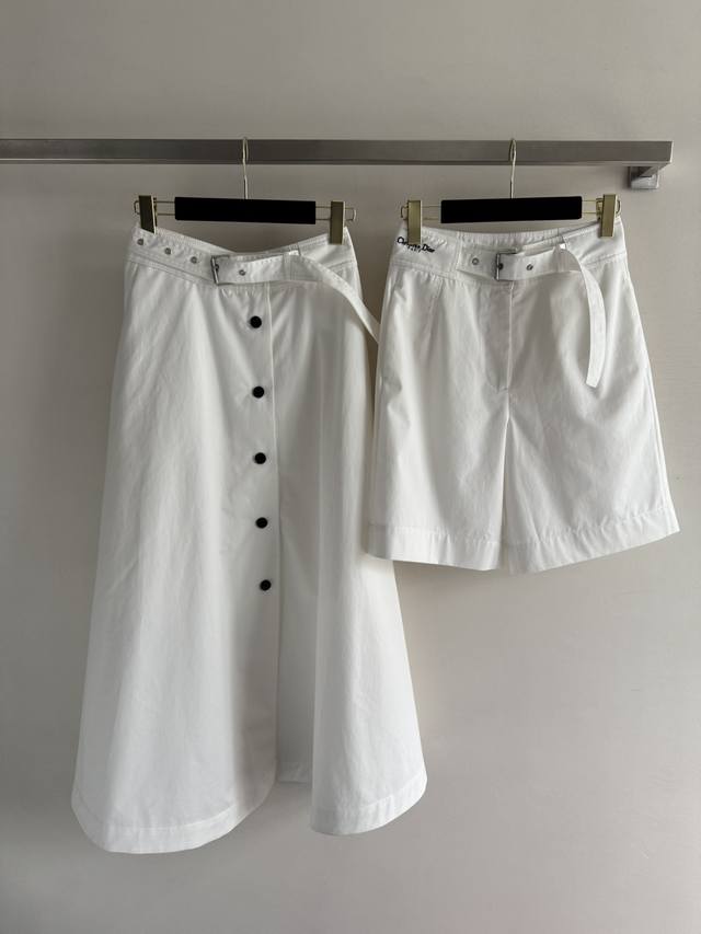 Dio* 25Ss series new belt-decorated skirt Retro workwear style skirt Customized