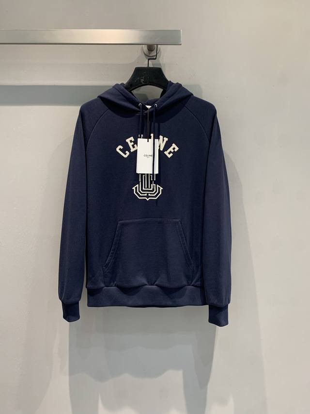 Original shot of Celin*2025 early autumn new fashionable letter logo hooded swea
